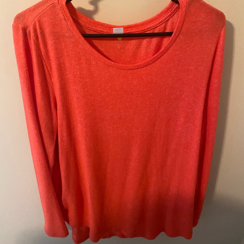 OLD NAVY Large Tunic Super soft Orange/ Red Top